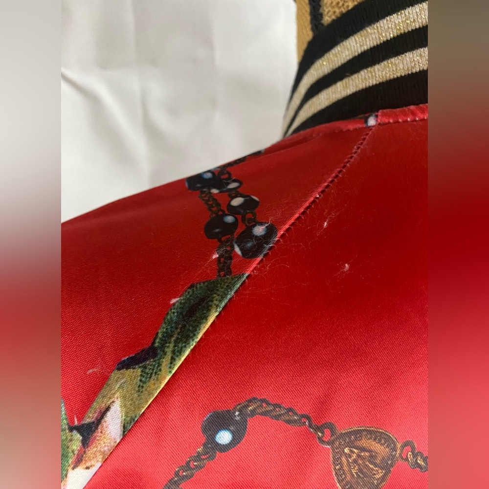Civil Regime limited edition red satin Virgin Mary rosary satin bomber jacket - Picture 11 of 16